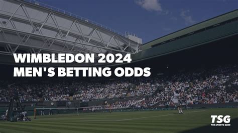 wimbledon men's odds|2024 Mens Wimbledon Betting Odds .